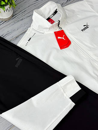 Чоловічий спортивний костюм Puma білий тонкий спорт костюм Пума, фото 4