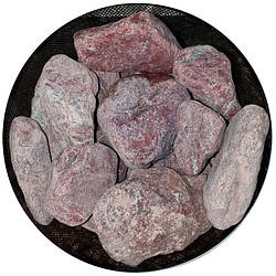 Камінь для сауни Яшма обваловане 10-16см, 25кг