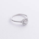 Помоловічне золоте кільце з діамантами 
241831121, фото 3