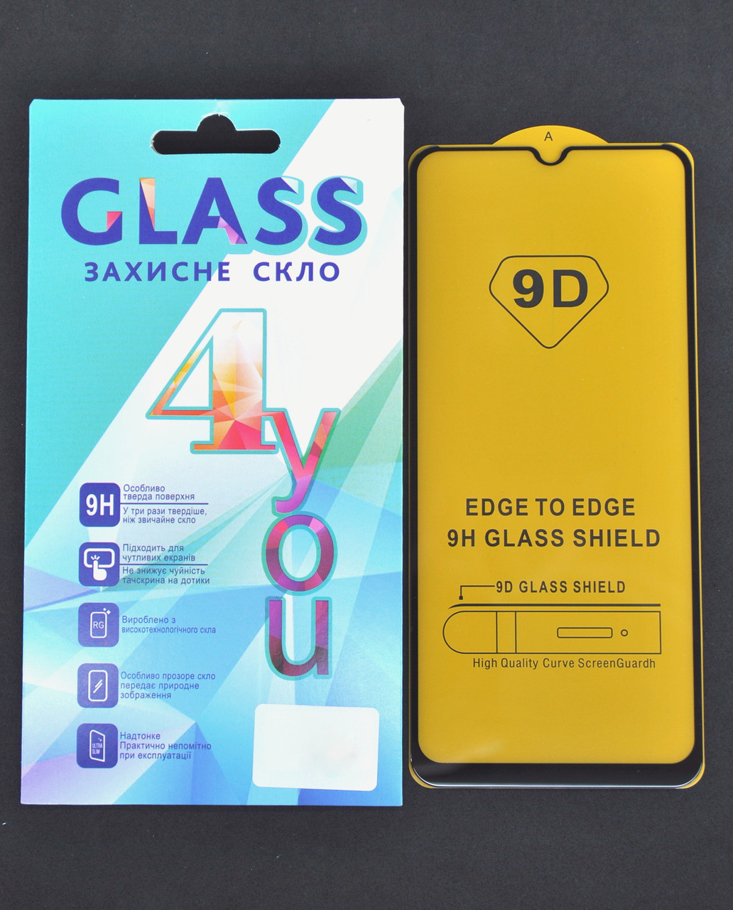 Захисне скло для Samsung A35 Full Glue 2.5D (0.3mm) Black 4you