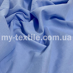 Батист тканина натуральна 80 г/м2 ширина 140 см Блакитний