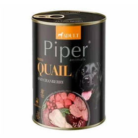 Вологий корм для собак "DN Piper" з перепілкою та журавлиною, 400 г