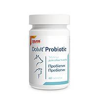 Долвит Пробіотик DOLVIT PROBIOTIC Dolfos для ШКТ собак і кішок, 60 табл.
