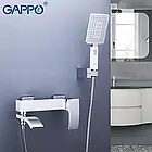 Змішувач для ванни GAPPO G3207-8, білий/хром, фото 3