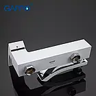 Змішувач для ванни GAPPO G3207-8, білий/хром, фото 5