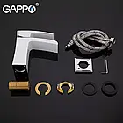 Змішувач для умивальника GAPPO G1007-30, білий/хром, фото 6