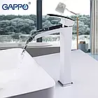 Змішувач для умивальника GAPPO G1007-31, білий/хром, фото 3