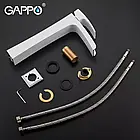 Змішувач для умивальника GAPPO G1007-31, білий/хром, фото 7