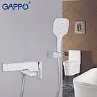 Змішувач для ванни GAPPO G3217-8, білий/хром, фото 3