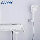Змішувач для ванни GAPPO G3217-8, білий/хром, фото 4