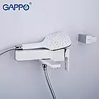 Змішувач для ванни GAPPO G3217-8, білий/хром, фото 5