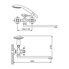 Змішувач для ванни GAPPO G2242, хром, фото 6