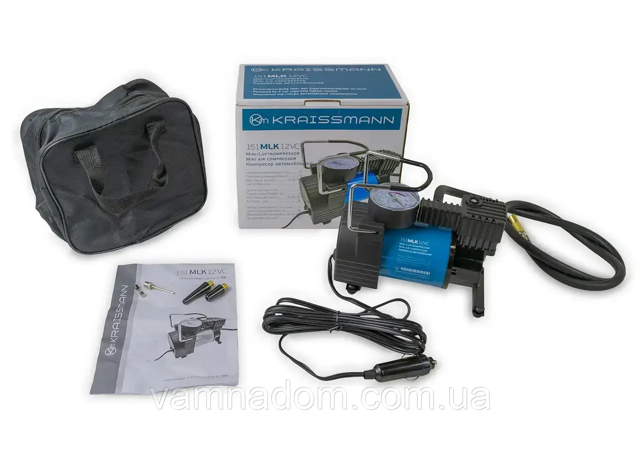 Компресор автомобільний KRAISSMANN 151MLK12VC, фото 1