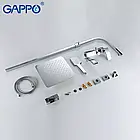 Душова система GAPPO G2407, вилив - перемикач на лійку, хром, фото 8