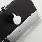 Душова система GAPPO G2481, вилив - перемикач на лійку, чорний/хром, фото 4