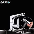 Змішувач для кухні GAPPO G1299 з висувним зливом, хром, фото 4