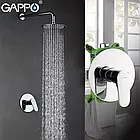 Вбудований змішувач для душу GAPPO G7101, хром, фото 3