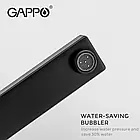 Змішувач для умивальника GAPPO G1017-62, чорний, фото 5