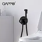 Гігієнічний душ GAPPO G7288-6 з гачком, чорний, фото 4