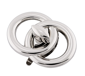 Замок сумочний СК-65047 розмір 36*52 мм колір Нікель