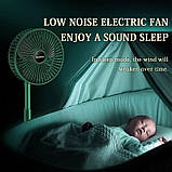 BESTOTTAM USB перезаряджається (1800 мАч) портативний невеликий компактний настільний вентилятор з вбудованою батареєю, фото 8