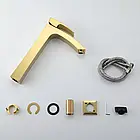 Змішувач для умивальника GAPPO G1007-32, золото, фото 3
