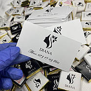 Візитка (90х50 мм) з логотипом для роздрібних магазинів 100 шт, фото 5