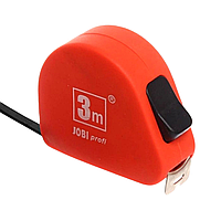 Рулетка вимірювальна Jobi Profi 3м будівельна, механічна, з фіксатором