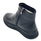 Черевики чорні жіночі із замком шкіряні на вовні Sergio Billini 060z/44 розмір 36, фото 5