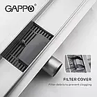 Душовий канал GAPPO G85007-2, 70х500 мм, нержавіюча сталь, фото 4