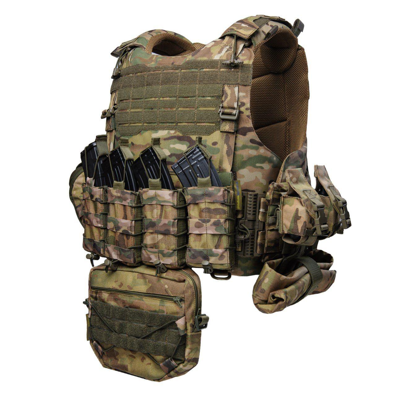 Плитоноска Warmor gen.4 Max. Мультикам. 9 подсумків., фото 1