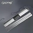 Лінійний трап для душу GAPPO G83007-3, 70х300 мм, нержавіюча сталь, фото 3