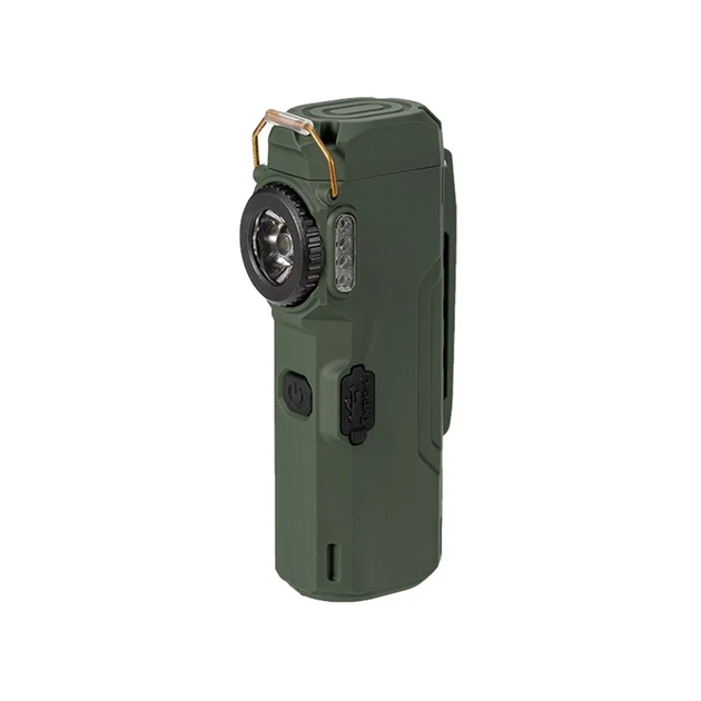 Портативний ліхтарик RIAS D51-COB акумуляторний із запальничкою Type-C Green (3_05275), фото 1