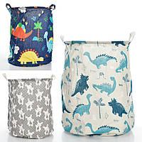 Кошик для іграшок MR 0675 (50шт) 35-35-43см, 2 ручки, 3види, кул,40-38-4см