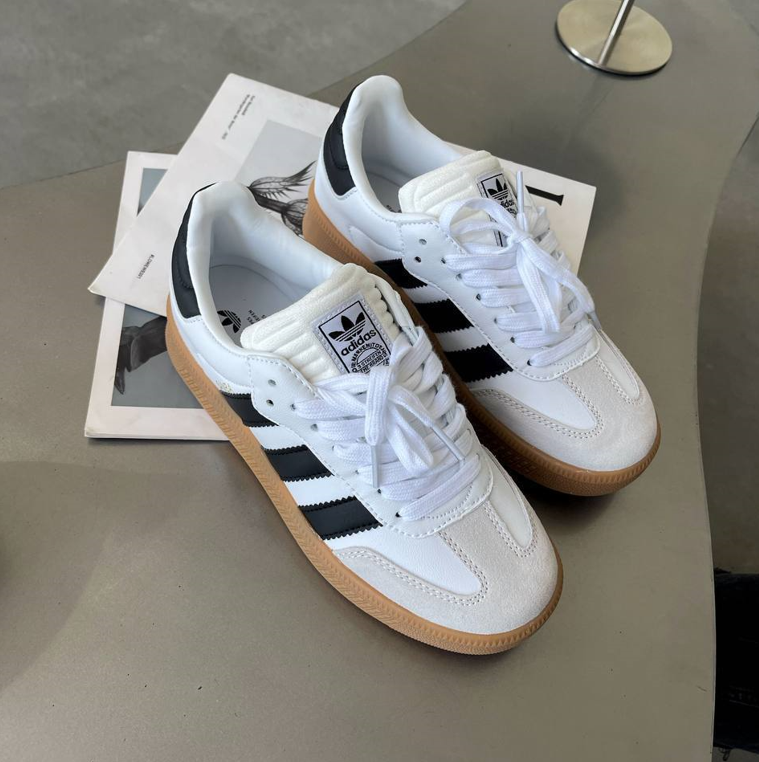 Жіночі кросівки Adidas Samba XLG White Gum Black Platform Адідас Самба на платформі