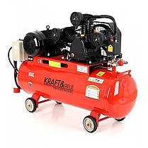 Компресор повітряний 100 л Kraft&Dele KD1477 компресор повітряний з ресивером, фото 5