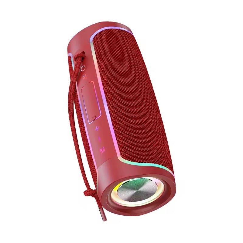 Портативна Bluetooth колонка Kakusiga KSC-614 (10 Вт, з підсвічуванням, 176 х 74 мм) Red, фото 1