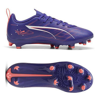 Футбольні бутси дитячі Puma ULTRA PLAY FG/AG 107695-01, Фіолетовий, Розмір (EU) — 34