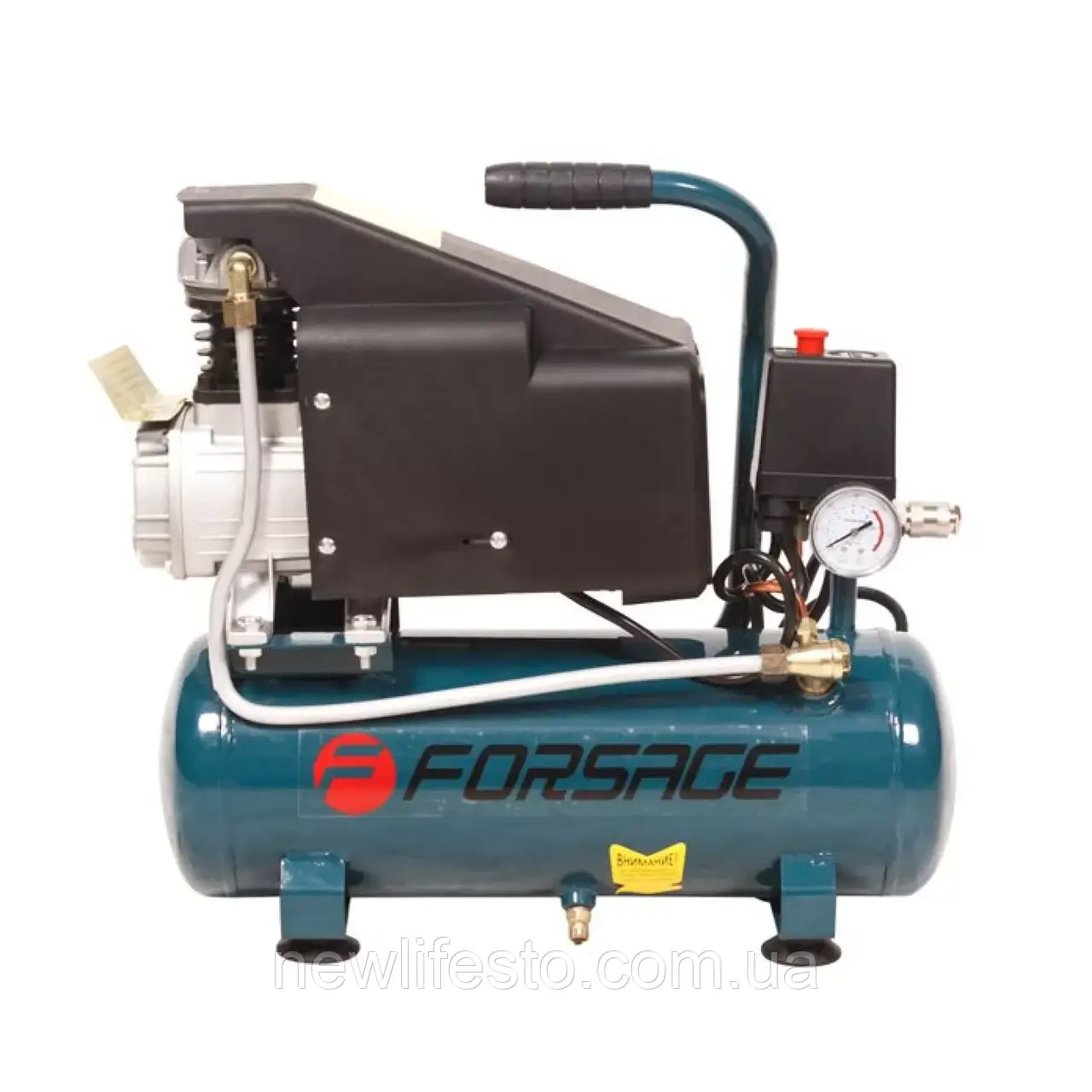 Компресор 9л поршневий з прямим приводом, фото 1