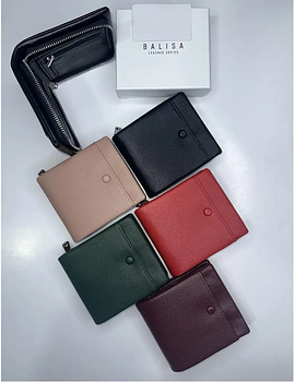 Гаманець жіночий на блискавці зі штучної шкіри у різних кольорах Balisa