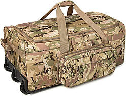 Велика дорожня сумка-чемодан армійська на колесах Multicam  118 л Solve KT6008806