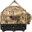 Велика дорожня сумка-чемодан армійська на колесах Multicam  118 л Solve KT6008806, фото 4