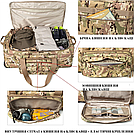 Велика дорожня сумка-чемодан армійська на колесах Multicam  118 л Solve KT6008806, фото 7