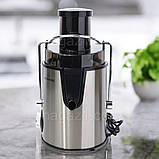 Соковичавниця електрична Crownberg соковижималка побудова потужна 1000 Вт соковитискач для овочів та фруктів, фото 6