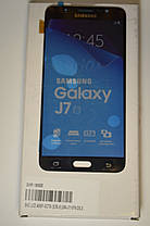 Дисплей Samsung J710 Galaxy J7 з сенсором Чорний Black оригінал , GH97-18855B, фото 2