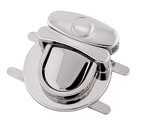 Замок сумочний СК-65003 розмір 30*39мм колір Нікель