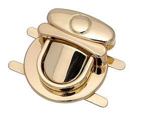 Замок сумочний СК-65003 розмір 30*39мм колір Золото