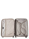 Валіза велика L поліпропілен бежева 77х53х32(+5)см/133л/4.4кг/Snowball, фото 9