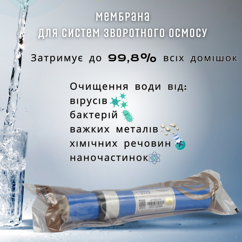 Мембрана Vontron 75 GPD для систем зворотного осмосу