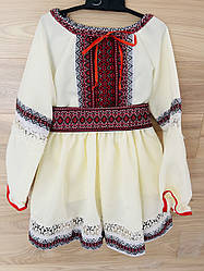 Вишитий костюм для дівчинки,  вишиванка дитяча, розмір 5, зріст 120 см